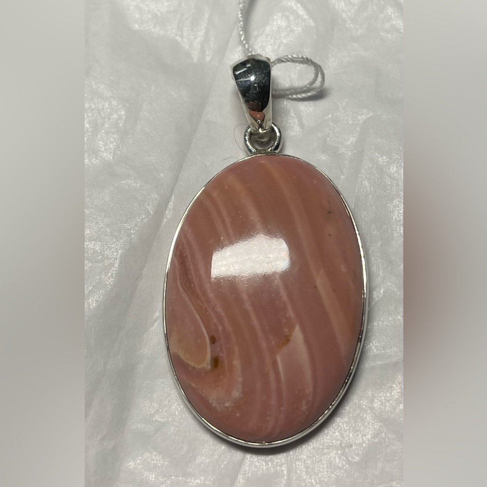 Pink opal pendant
